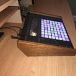 San MG Ableton Push 2 Wooden Stand - Left side with Push