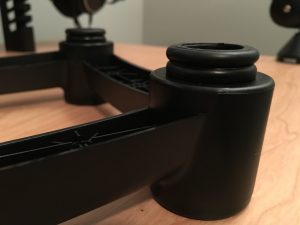 IsoAcoustics ISO-L8R200 Large Studio Monitor Stands - Rubber bushings closeup