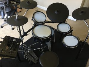 Roland TD-50K - Stock cymbal/tom layout
